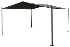 Gazebo per auto 400x400x257 cm Carport grigio