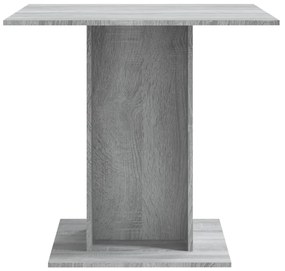 Tavolo da pranzo grigio sonoma 80x80x75 cm in legno multistrato
