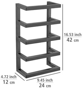 WENKO 25780100 - Portasciugamani FONDIRO 24x42 cm nero