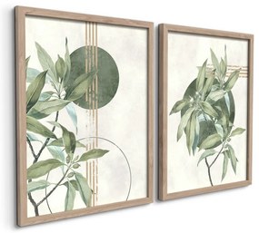 Set di dipinti 2 pz 30x40 cm Green – Styler