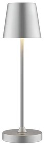 Brilliant - Lampada da tavolo a LED ricaricabile dimmerabile con controllo touch ELORA LED/2,5W/5V 2700K IP44 argento