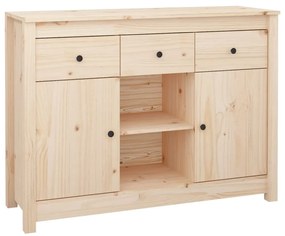 Credenza 100x35x74,5 cm in legno massello di pino