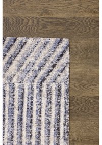 Tappeto in lana azzurro 160x240 cm Strokes - Agnella