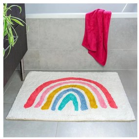 Tappetino da bagno bianco 83x52,5 cm Rainbow - Rex London