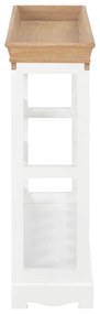 Mobile portavini bianco 70x22,5x70,5 cm in mdf