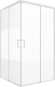 Lato per box doccia angolare dritto Jazz H 200 x L 70 cm, sp 6 mm bianco smerigliato