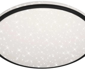 Plafoniera LED Skizo Ø 49.2 cm nero IP20, 4400 lumen