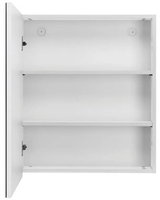 Mobile da bagno a parete bianco con specchio , 60 x 70 cm Wisla - Støraa