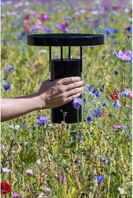 Lampada da tavolo dimmerabile a LED nera con paralume in metallo (altezza 28 cm) BringMe - Hübsch