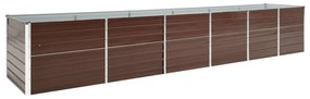 Letto Rialzato Giardino İn Acciaio Zincato 480x80x77 Cm Marrone /
