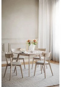 Sedia da pranzo in colore beige-naturale Ami - Rowico