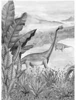 Coordonne Carta da parati panoramica Dinosaurs Park - Ash