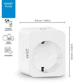 WiZ - Presa intelligente F 2300W Wi-Fi SCHUKO