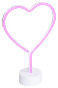 Lampada da tavolo Neon bianca con LED - Amore