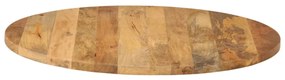 Piano per tavolo Ø 80x2,5cm rotondo in legno massello di mango