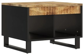 Tavolino da salotto 55x50x40 cm in legno massello di mango