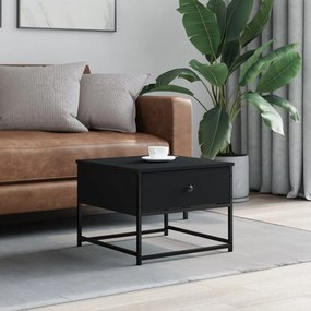 Tavolino Da Salotto Nero 51x51x40 Cm İn Legno Multistrato /