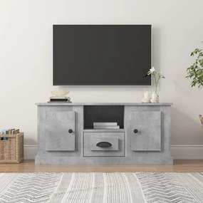 Mobile Porta Tv Grigio Cemento 100x35,5x45cm Legno Multistrato /