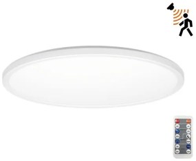 Lampada LED bagno NIVERA 18W 230V IP54 Ø30 cm bianco con sensore + DO