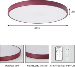 Brilagi-LED Lampada dimmerabile POOL SMART LED/100W/230V 80 cm Wi-Fi Tuya+telecomando bordeaux