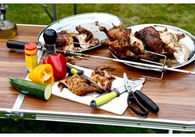 Utensili per grigliare in acciaio inossidabile con custodia 6 pz