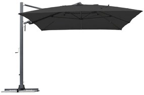 Ombrellone a palo laterale grigio Sombra NATERIAL con telo rettangolare grigio L 293 x P 392 x H 270 cm