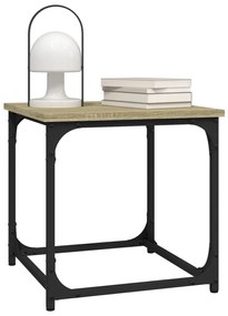 Tavolino Rovere Sonoma 40x40x40 cm in Legno Multistrato