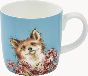 Tazza in Fine Bone China Poppy Field