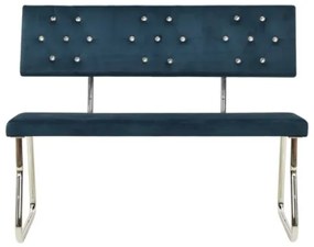 Panca 110 cm in Velluto Blu