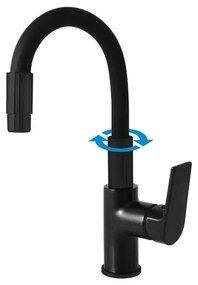 RAV Slezák CO119.0/16 - Miscelatore per lavello COLORADO 25 cm nero