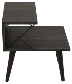 Comodino CROSS 55x50 cm marrone