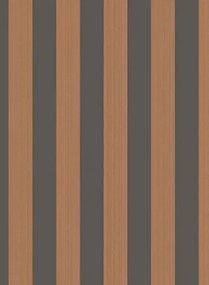 Streifentapete Regatta Stripe von Cole & Son - Tan & Black