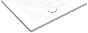 Piatto doccia in ceramica PUNTO bianco L 100 x L 80 x H 3.5 cm opaco