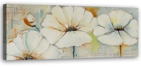 Quadro su tela, Pittura fiori pastello