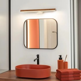 Brilagi-Illuminazione a LED per specchi da bagno WOODY MIRROR LED/12W/230V IP44 quercia/bianco