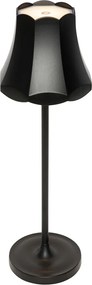 Lampada da tavolo retrò ricaricabile IP44 nera - Granny