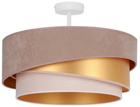 Duolla - Lampadario a plafone KOBO 1xE27/15W/230V diametro 45 cm beige/oro/color crema