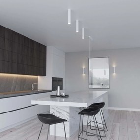 Plafoniera da soffitto in Acciaio LAGOS GU10 Bianca da interno