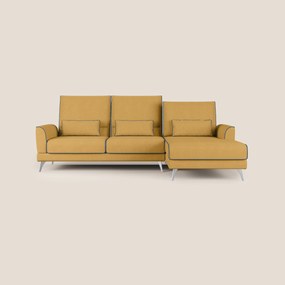 Tommy Divano angolare bicolore con relax e schienali traslanti in microfibra smacchiabile T11