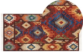 Tappeto kilim lana multicolore 80 x 150 cm ZOVUNI Beliani