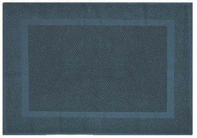 Tappeto bagno scendi doccia 100% cotone turchese cobalto 45x65 cm