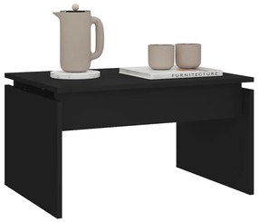 Tavolino da salotto nero 68x50x38 cm in truciolato