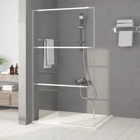 Parete Doccia Walk İn Argento 115x195 Cm Vetro Trasparente Esg /