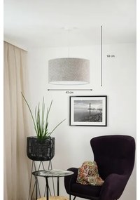 Brilagi - Lampadario a sospensione con filo BOUCLE ROLLER 1xE27/15W/230V diametro 45 cm grigio