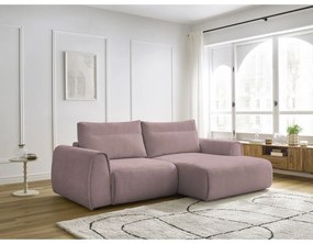Divano angolare in rosa chiaro Aden – Bobochic Paris