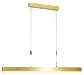 Lampada a sospensione regolabile oro 150 cm con LED - Lamba