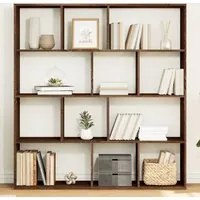 Libreria Rovere Marrone 132x29x141,5 cm in Legno Multistrato 3310313