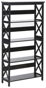 Set di mobili da ufficio legno chiaro e nero FOSTER/HINTON Beliani