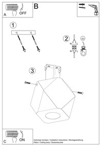 Faretto di colore naturale 12x12 cm Vige – Sollux