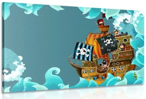 Quadro su tela – Nave pirata sul mare